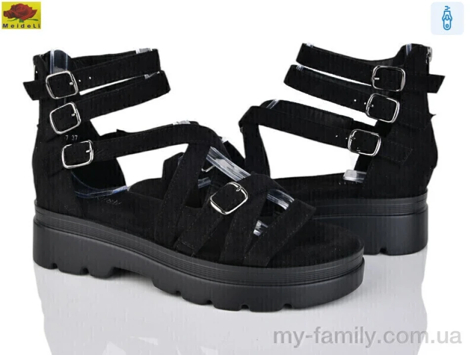 Босоніжки штучна замша чорний жінки -, Жіночі босоніжки оптом