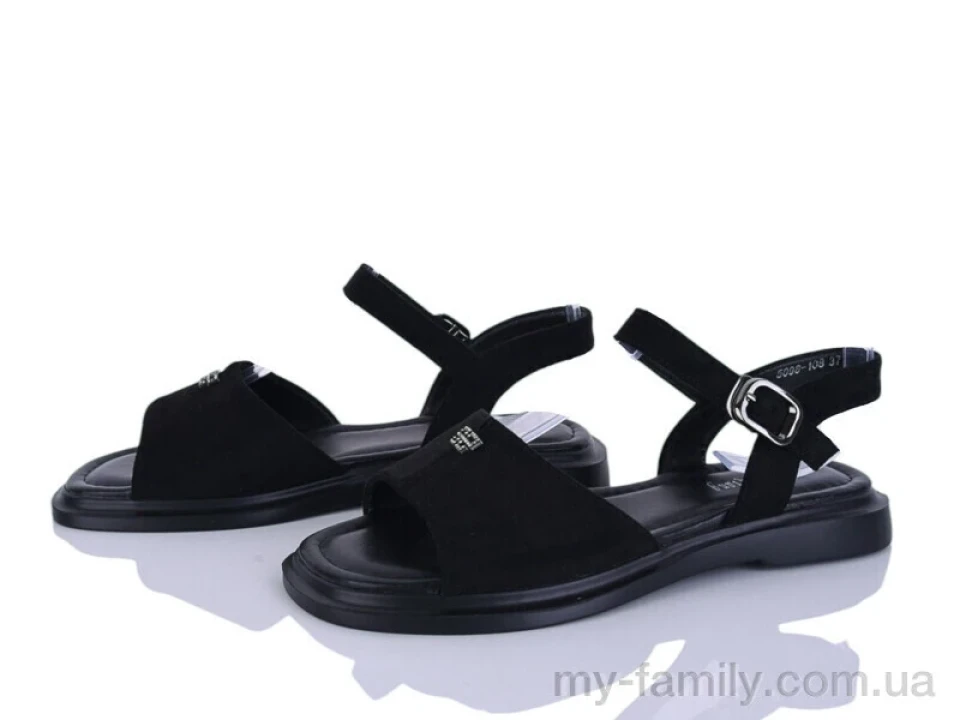 Босоніжки штучна замша чорний жінки -, Жіночі босоніжки оптом