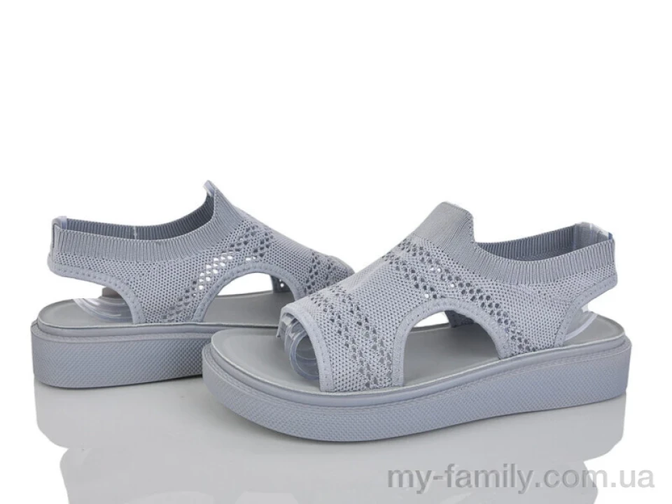 Босоніжки текстиль сірий жінки -, Жіночі босоніжки оптом