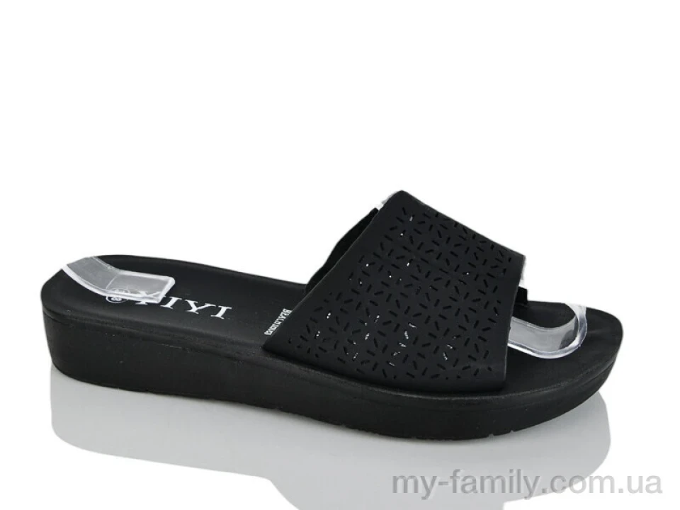 Шльопанці штучна шкіра чорний жінки -, Жіночі шльопанці оптом