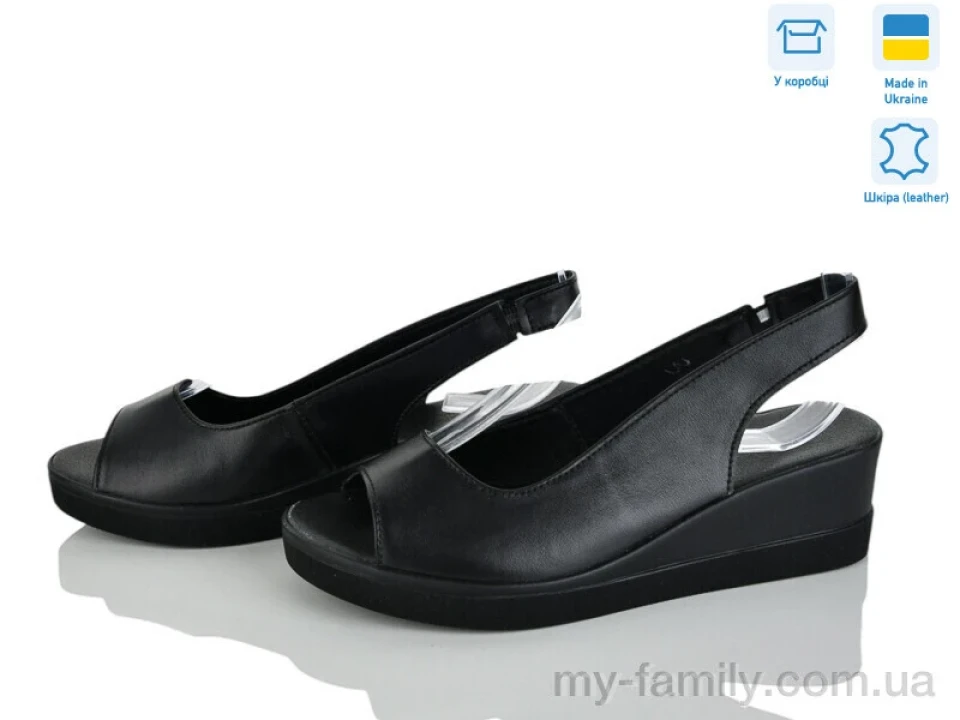 Босоніжки натуральна шкіра чорний жінки -, Жіночі босоніжки оптом