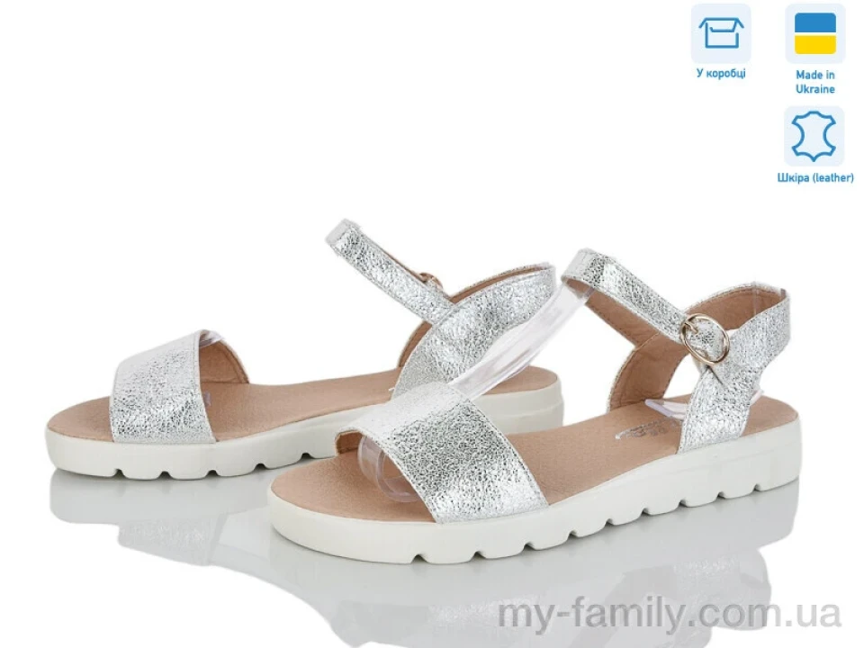 Босоніжки натуральна шкіра срібний жінки -, Жіночі босоніжки оптом