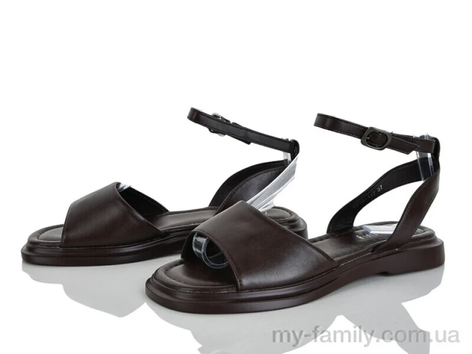 Босоніжки штучна шкіра коричневий жінки -, Жіночі босоніжки оптом