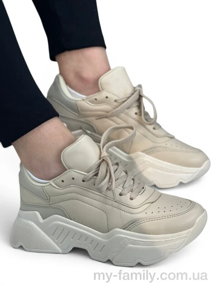 Кросівки штучна шкіра бежевий жінки -, Жіночі кросівки оптом