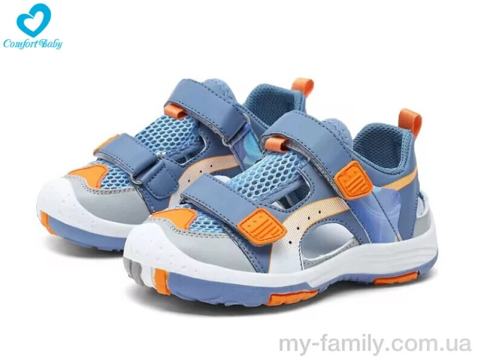 Кросівки штучна шкіра-текстиль блакитний діти хлопчик, Дитячі кросівки оптом