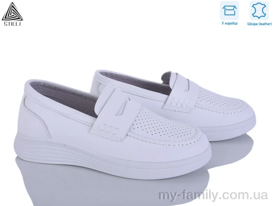 Туфлі натуральна шкіра білий жінки -, Туфлі жіночі оптом