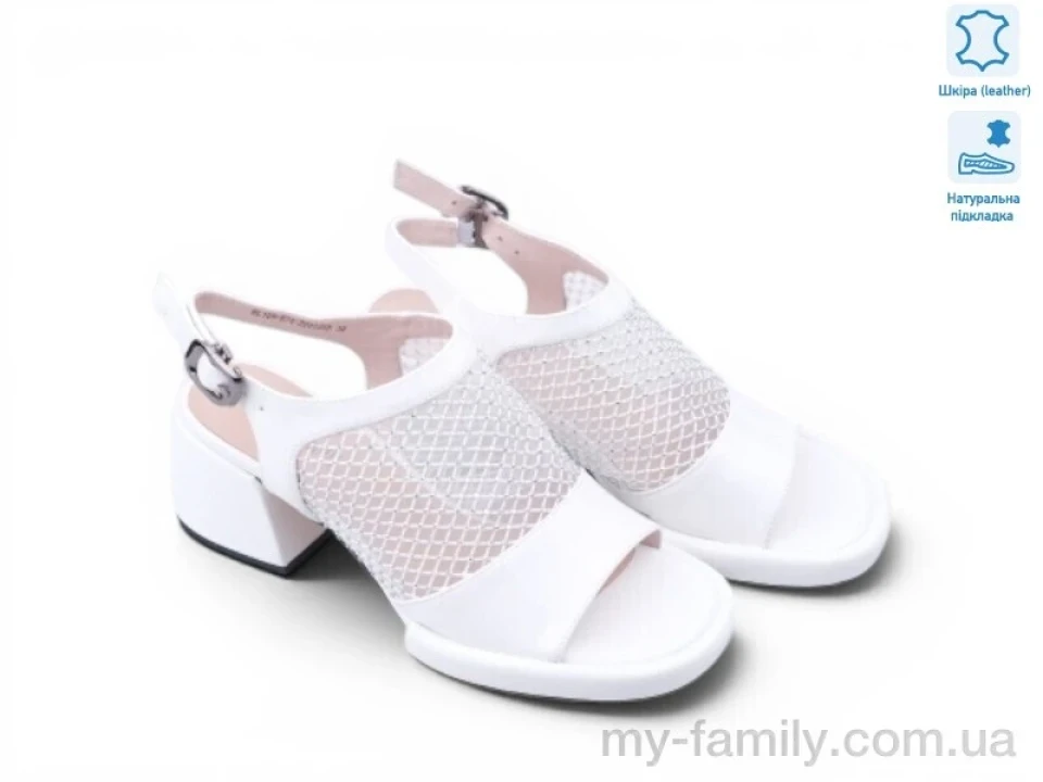 Босоніжки натуральна шкіра білий жінки -, Жіночі босоніжки оптом