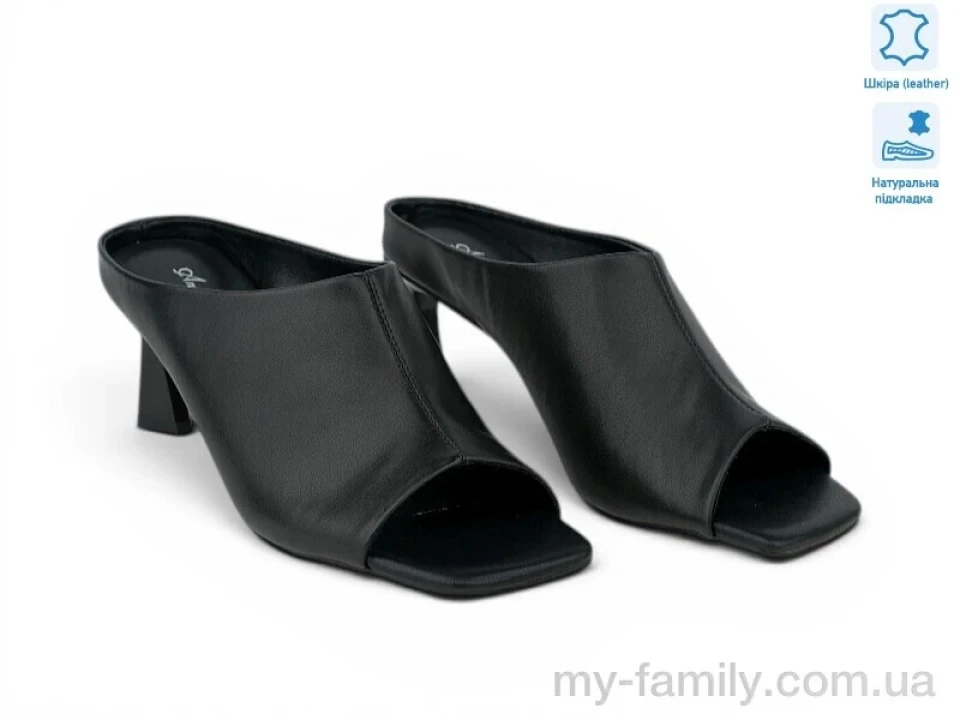 Шльопанці натуральна шкіра чорний жінки -, Жіночі шльопанці оптом