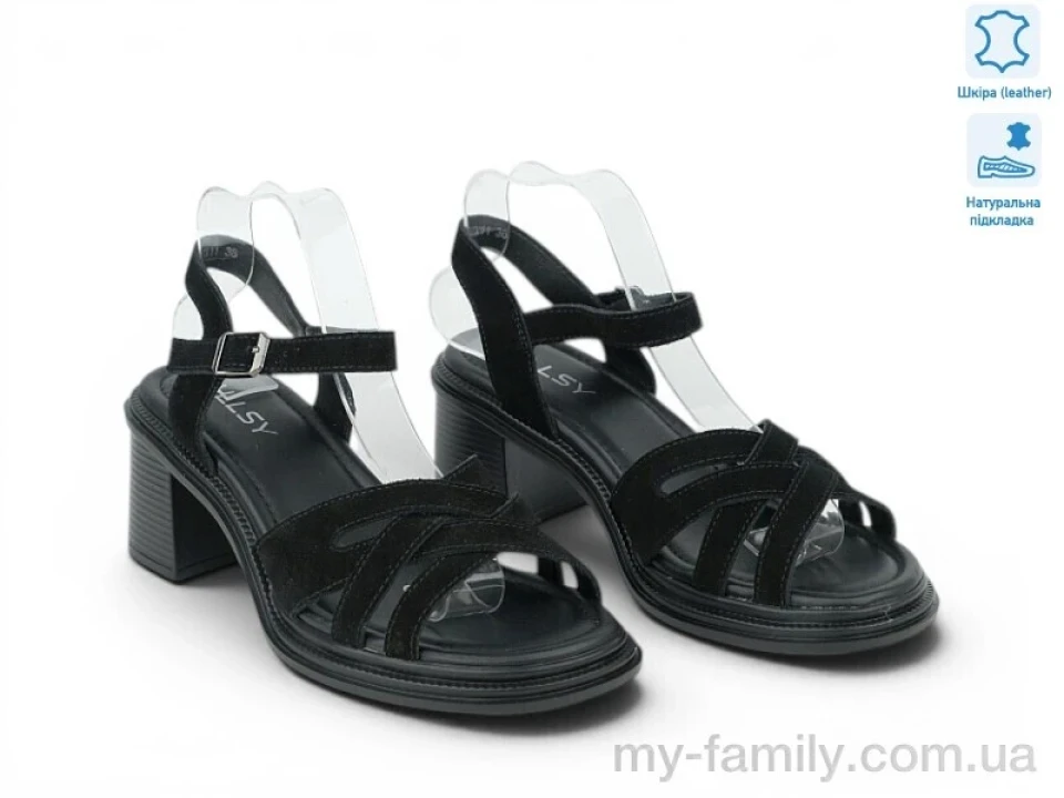 Босоніжки натуральна шкіра чорний жінки -, Жіночі босоніжки оптом