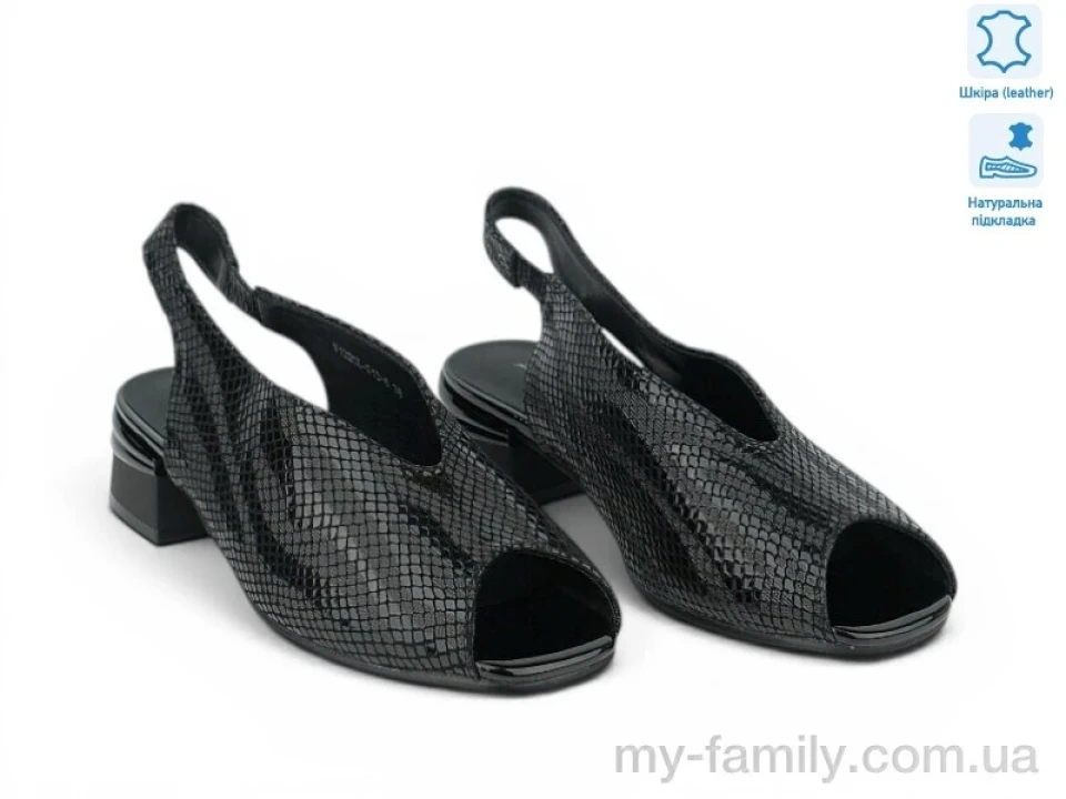 Босоніжки натуральна шкіра чорний жінки -, Жіночі босоніжки оптом