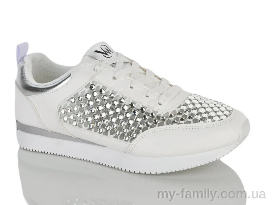 Кросівки штучна шкіра-текстиль білий жінки -, Жіночі кросівки оптом