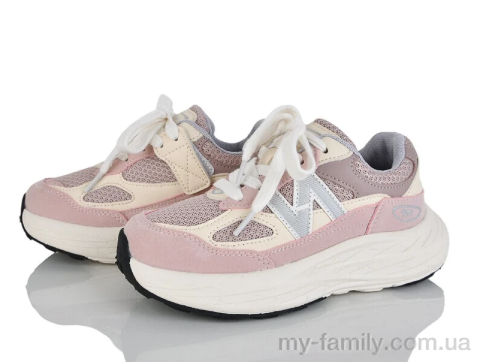 Кросівки штучна замша-текстиль рожевий діти дівчинка, Дитячі кросівки оптом