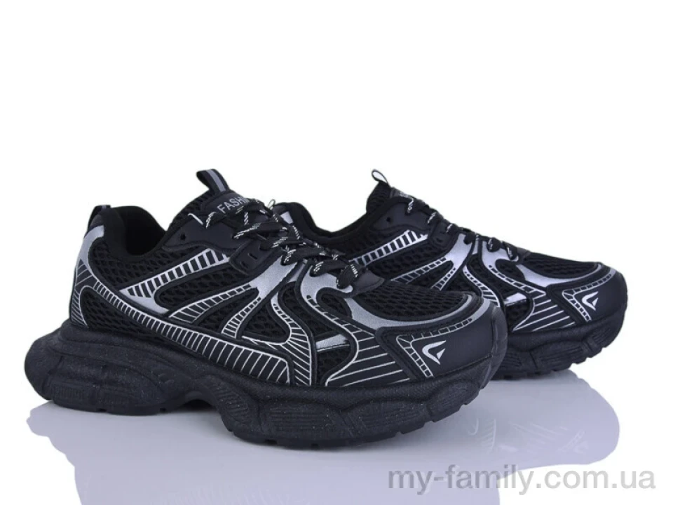 Кросівки штучна шкіра-текстиль чорний жінки -, Жіночі кросівки оптом