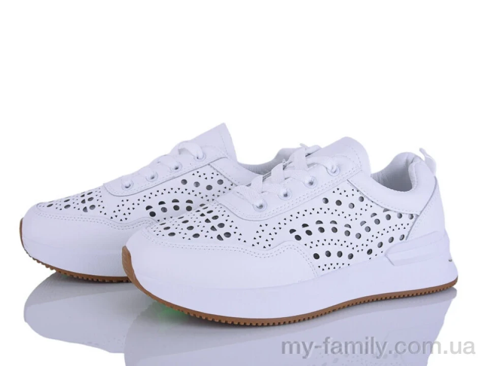 Кросівки штучна шкіра білий жінки -, Жіночі кросівки оптом