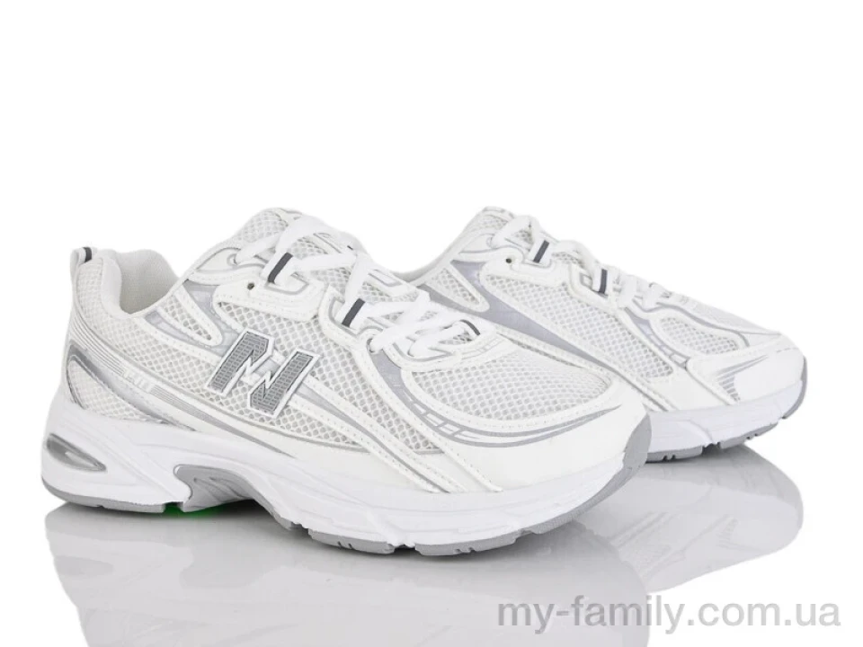 Кросівки штучна шкіра-текстиль білий жінки -, Жіночі кросівки оптом