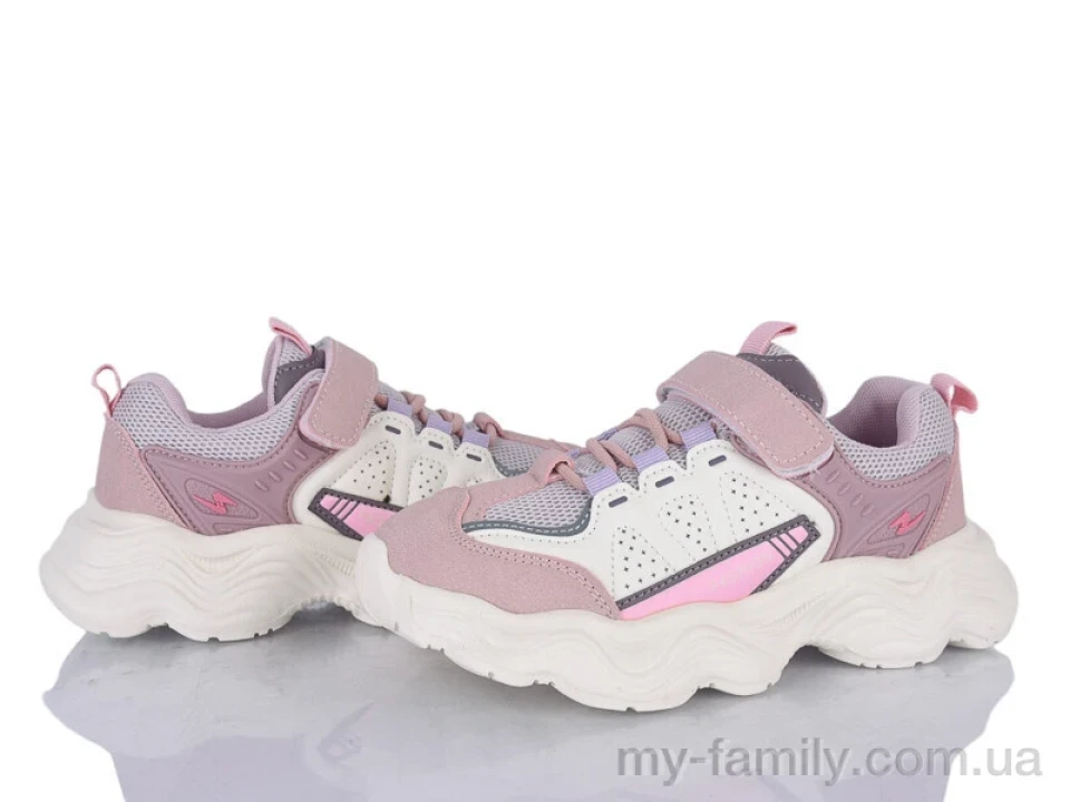 Кросівки штучна шкіра-текстиль рожевий діти дівчинка, Дитячі кросівки оптом