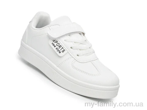 Кросівки штучна шкіра білий діти унісекс, Дитячі кросівки оптом