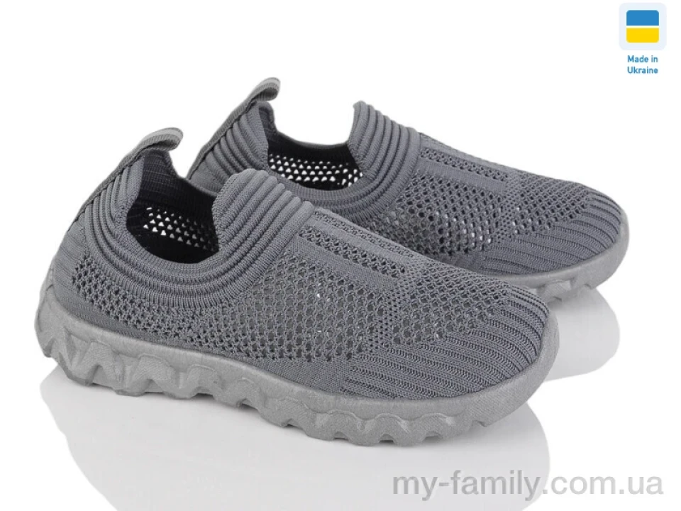 Кросівки текстиль сірий діти хлопчик, Кросівки оптом
