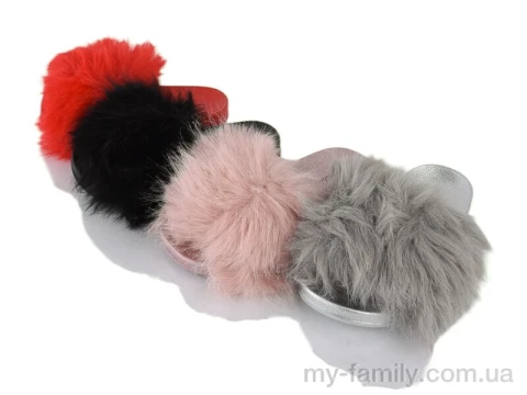 Капці штучне хутро мікс діти дівчинка, Капці оптом