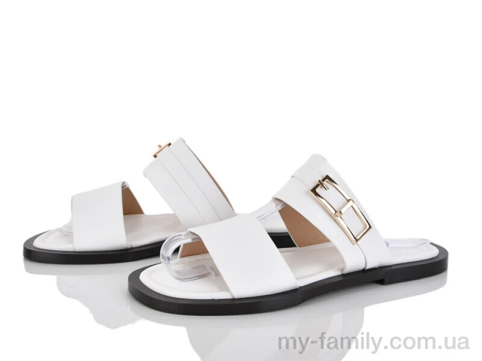 Шльопанці штучна шкіра білий жінки -, Жіночі шльопанці оптом