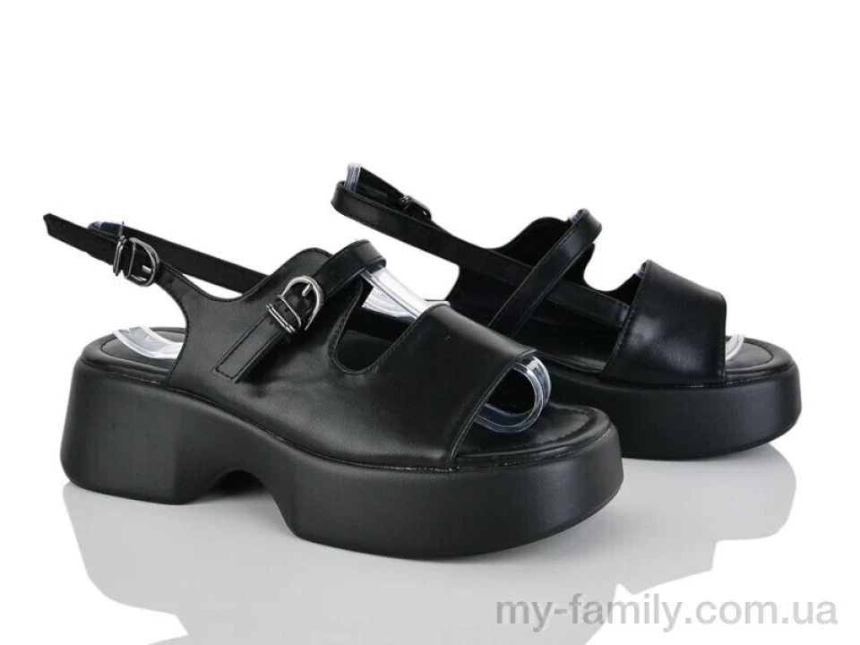 Босоніжки штучна шкіра чорний жінки -, Жіночі босоніжки оптом