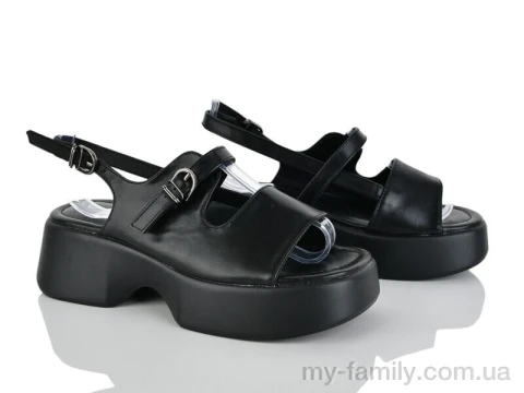 Босоніжки штучна шкіра чорний жінки -, Жіночі босоніжки оптом