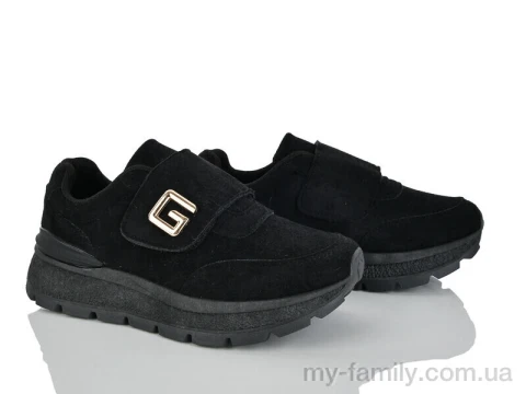 Кросівки штучна замша чорний жінки -, Жіночі кросівки оптом