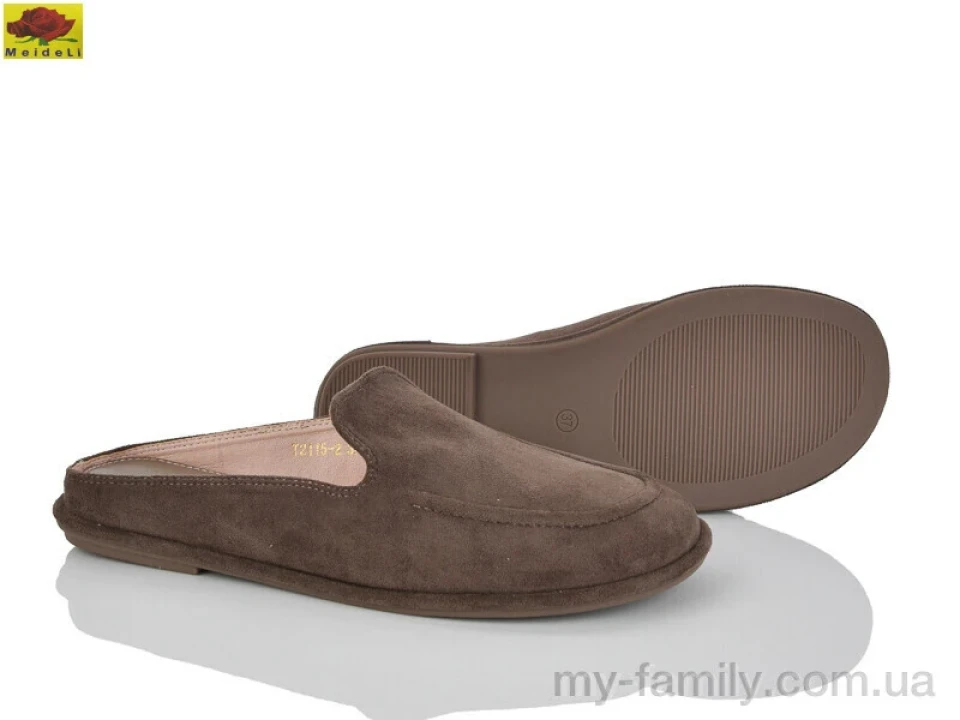 Шльопанці штучна замша коричневий жінки -, Жіночі шльопанці оптом