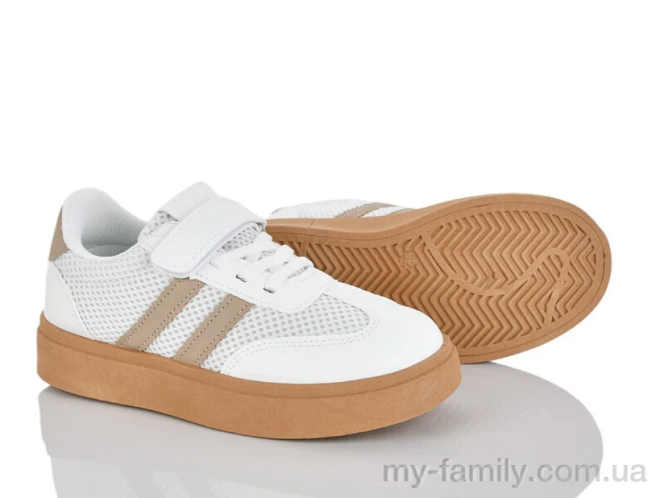 Кросівки штучна шкіра-текстиль білий діти унісекс, Дитячі кросівки оптом