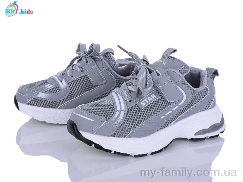 Кросівки штучна шкіра-текстиль сірий діти унісекс, Дитячі кросівки оптом