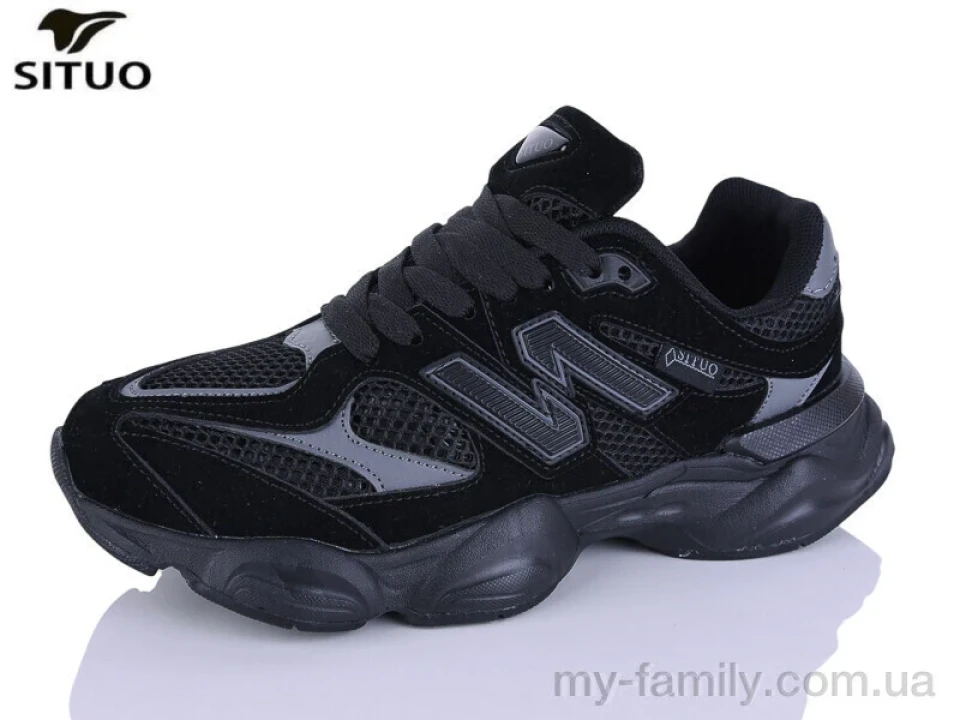 Кросівки штучна замша-текстиль чорний жінки -, Жіночі кросівки оптом