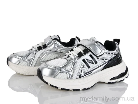 Кроссовки искусственная кожа-текстиль серебряный дети унисекс, Детски кроссовки оптом