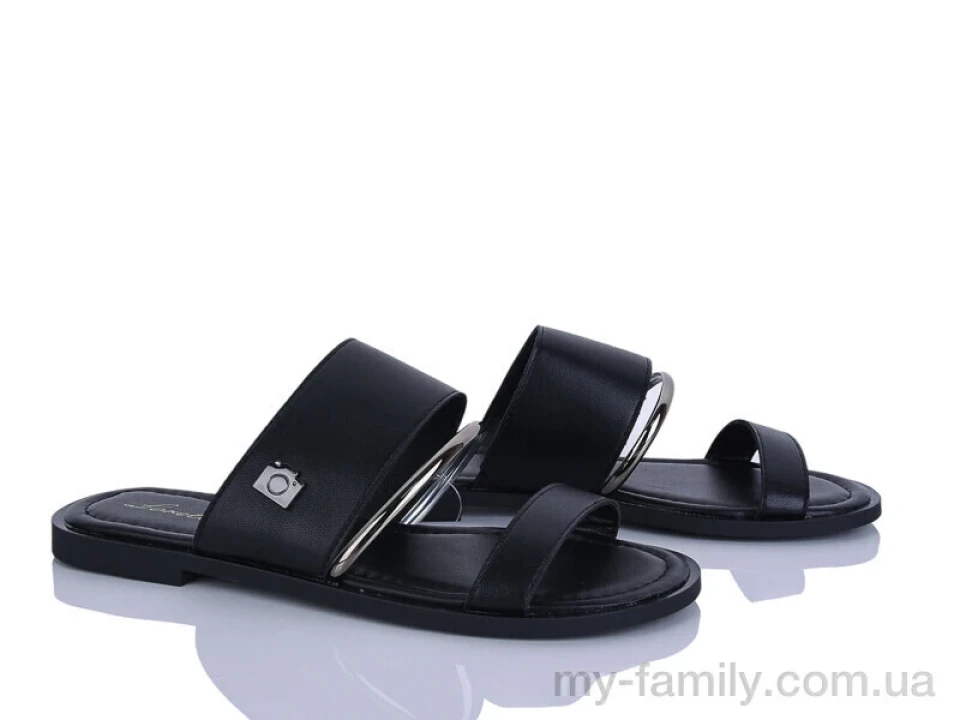Шльопанці штучна шкіра чорний жінки -, Жіночі шльопанці оптом