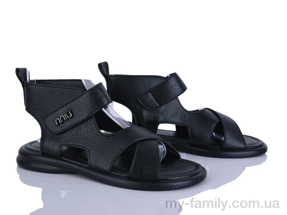 Босоніжки штучна шкіра чорний жінки -, Жіночі босоніжки оптом