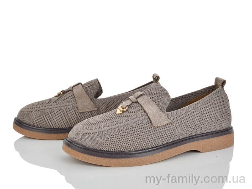 Туфлі текстиль коричневий жінки -, Туфлі жіночі оптом