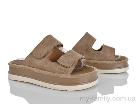 Шльопанці штучна замша бежевий жінки -, Жіночі шльопанці оптом