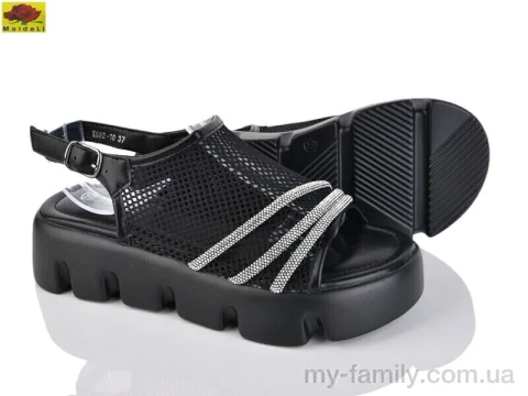 Босоніжки штучна шкіра-текстиль чорний жінки -, Жіночі босоніжки оптом