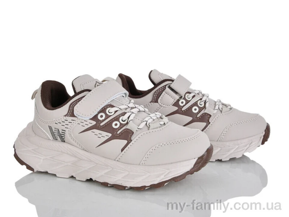 Кросівки штучна шкіра бежевий діти унісекс, Дитячі кросівки оптом