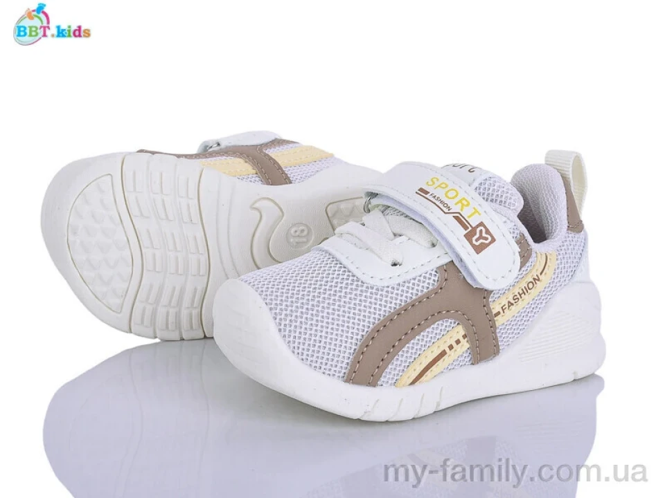 Кросівки штучна шкіра-текстиль бежевий діти унісекс, Дитячі кросівки оптом