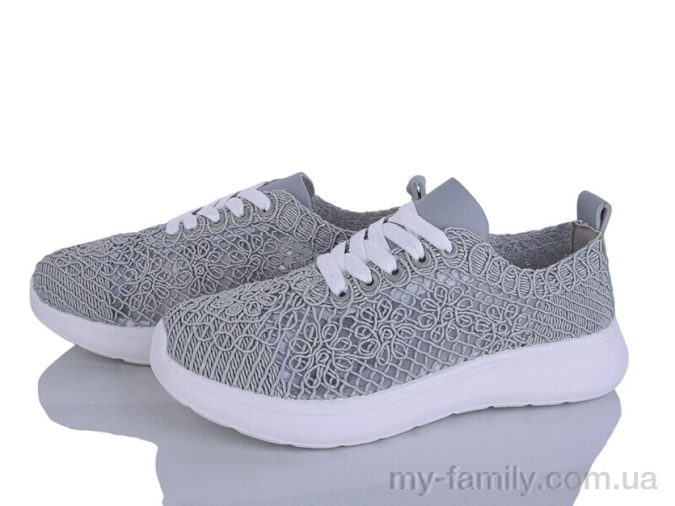 Кросівки текстиль сірий жінки -, Жіночі кросівки оптом