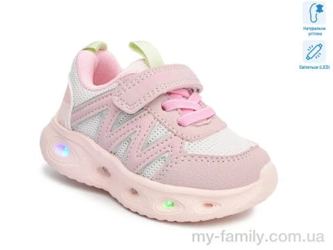 Кросівки штучна шкіра-текстиль рожевий діти дівчинка, Дитячі кросівки оптом