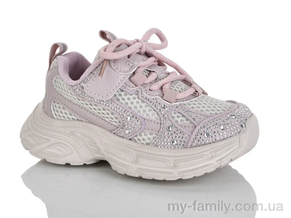 Кросівки штучна замша-текстиль фіолетовий діти дівчинка, Дитячі кросівки оптом