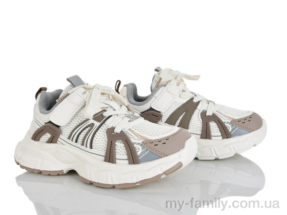 Кросівки штучна шкіра-текстиль бежевий діти дівчинка, Дитячі кросівки оптом