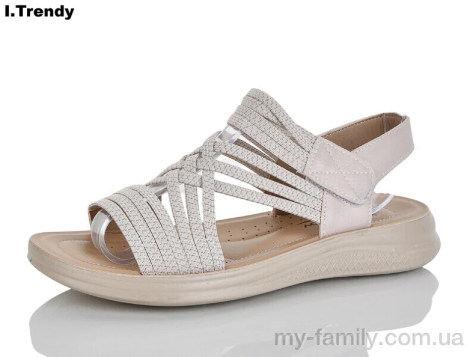 Босоніжки штучна шкіра-текстиль бежевий жінки -, Жіночі босоніжки оптом