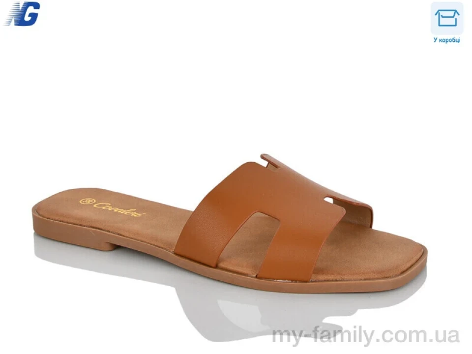 Шльопанці штучна шкіра коричневий жінки -, Жіночі шльопанці оптом