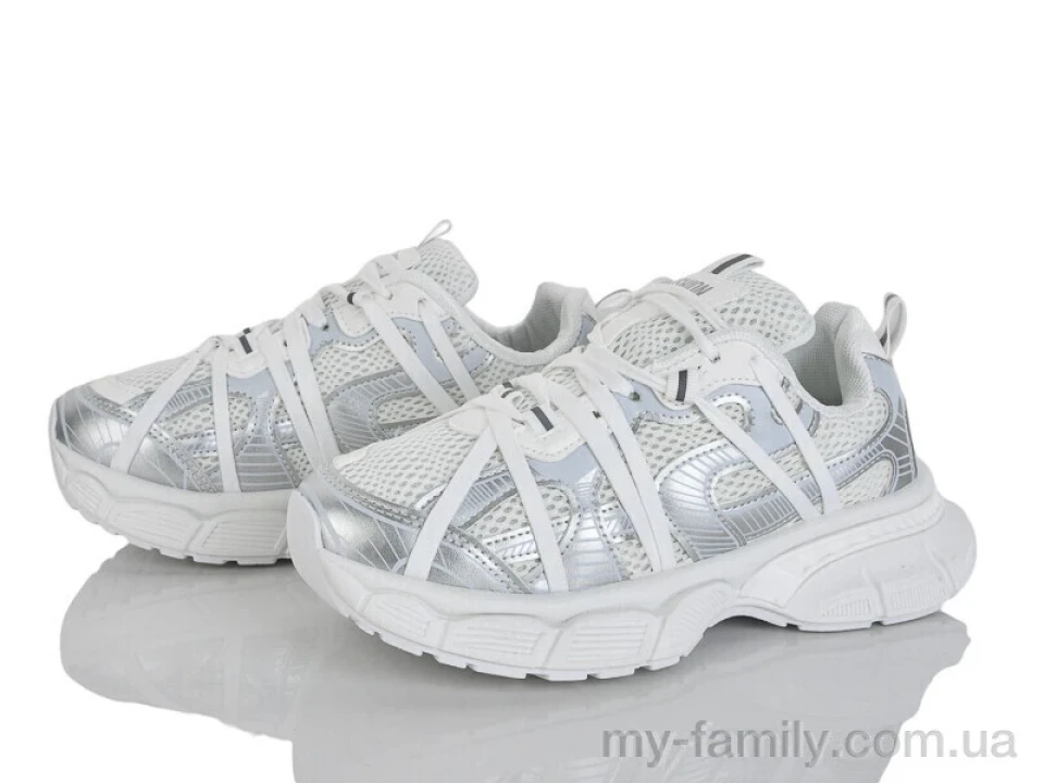 Кросівки штучна шкіра-текстиль білий жінки -, Жіночі кросівки оптом