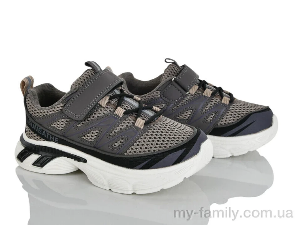 Кросівки штучна шкіра-текстиль хакі діти унісекс, Дитячі кросівки оптом