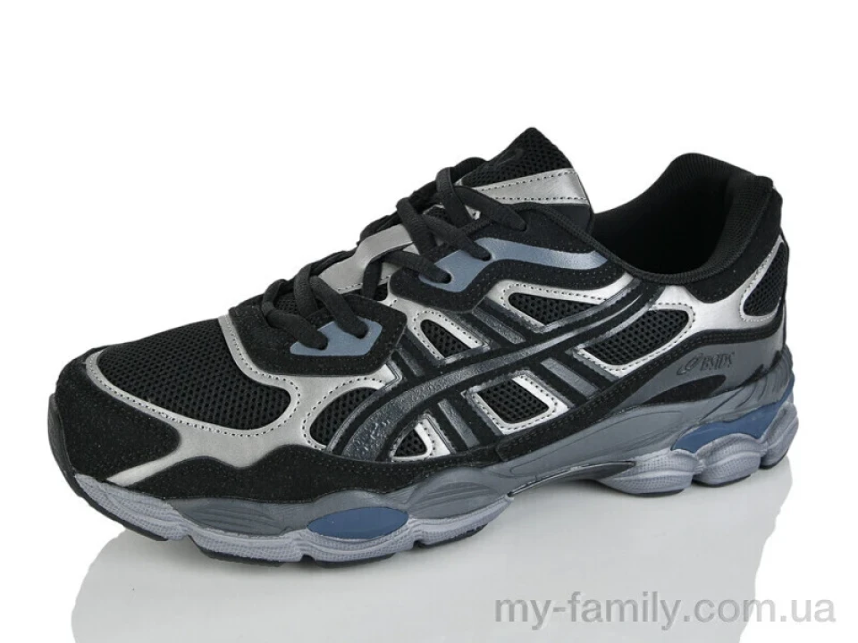 Кросівки штучна замша-текстиль чорний чоловіки -, Чоловічі кросівки оптом