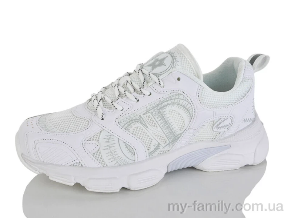 Кросівки штучна шкіра-текстиль білий жінки -, Жіночі кросівки оптом