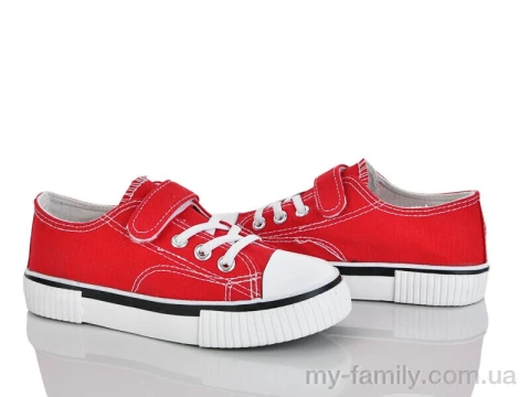 Кеди текстиль-гума червоний діти хлопчик, Взуття оптом діти